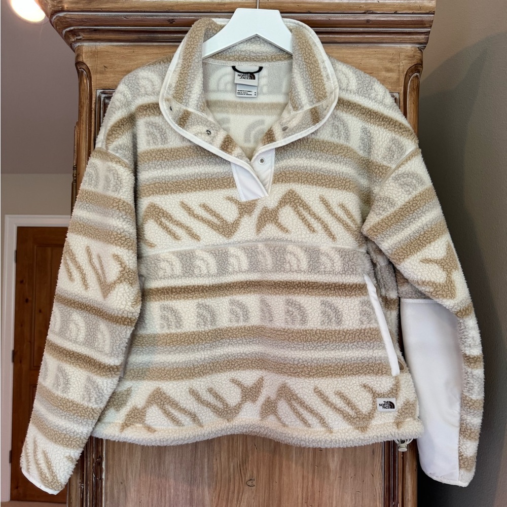 The North Face Printed Cragmont Fleece Pullover Jacket size M